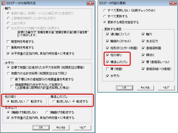 SS3データの採用方法・SS3データ内容の更新