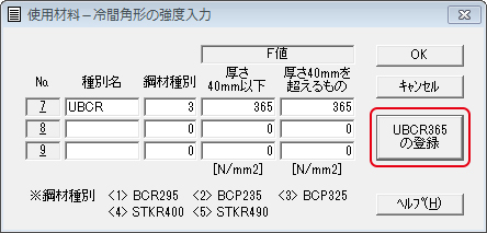 検定と結果出力