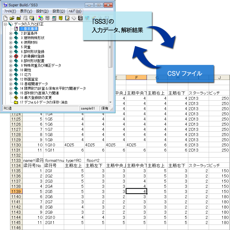 CSVファイル入出力