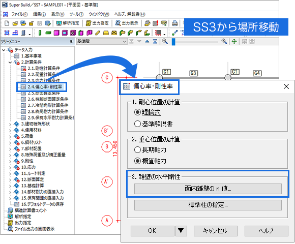 面内雑壁のn値