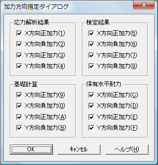 出力加力方向指定